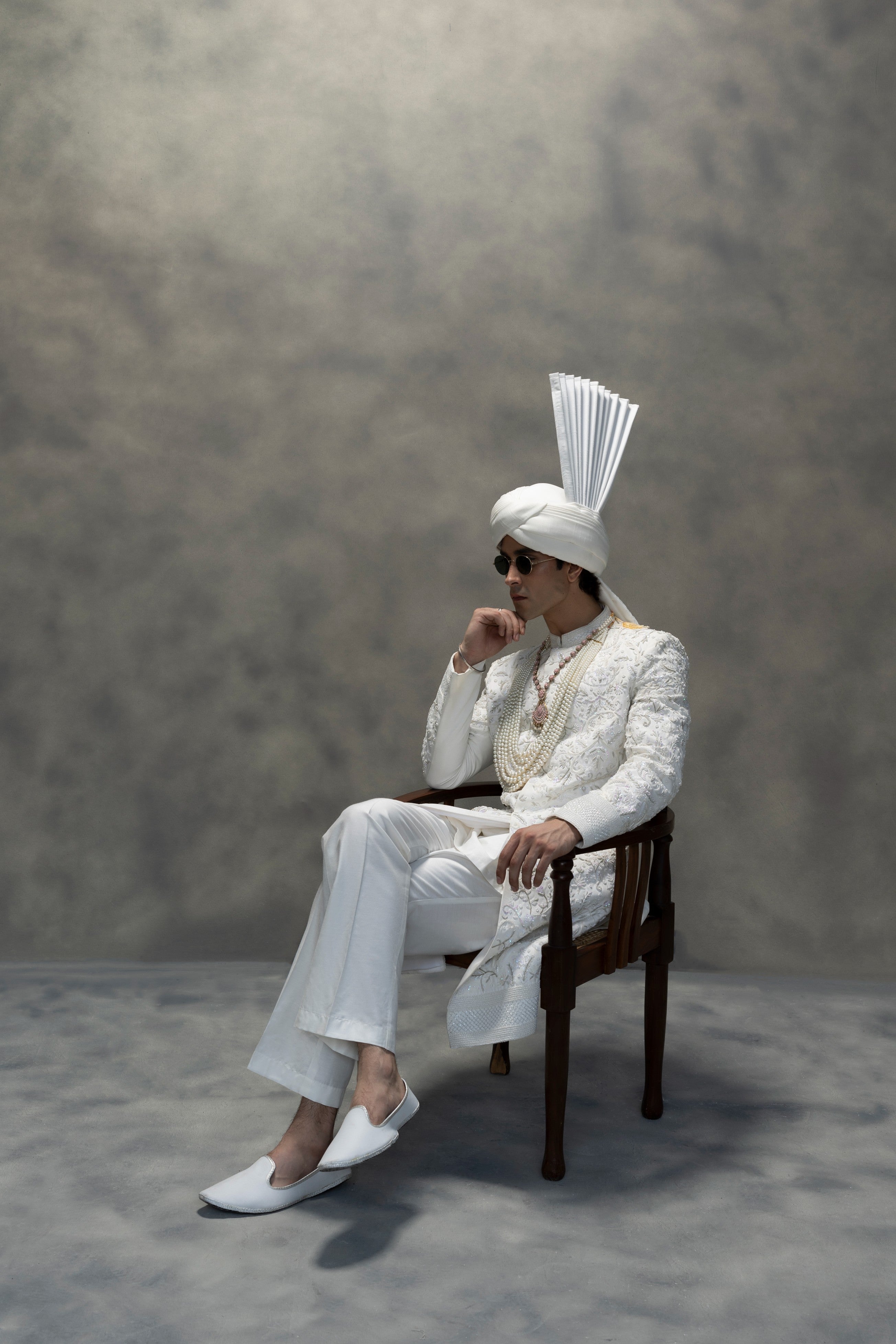 Pure White Full Handwork Royal Sherwani sherwani Humayun Alamgir