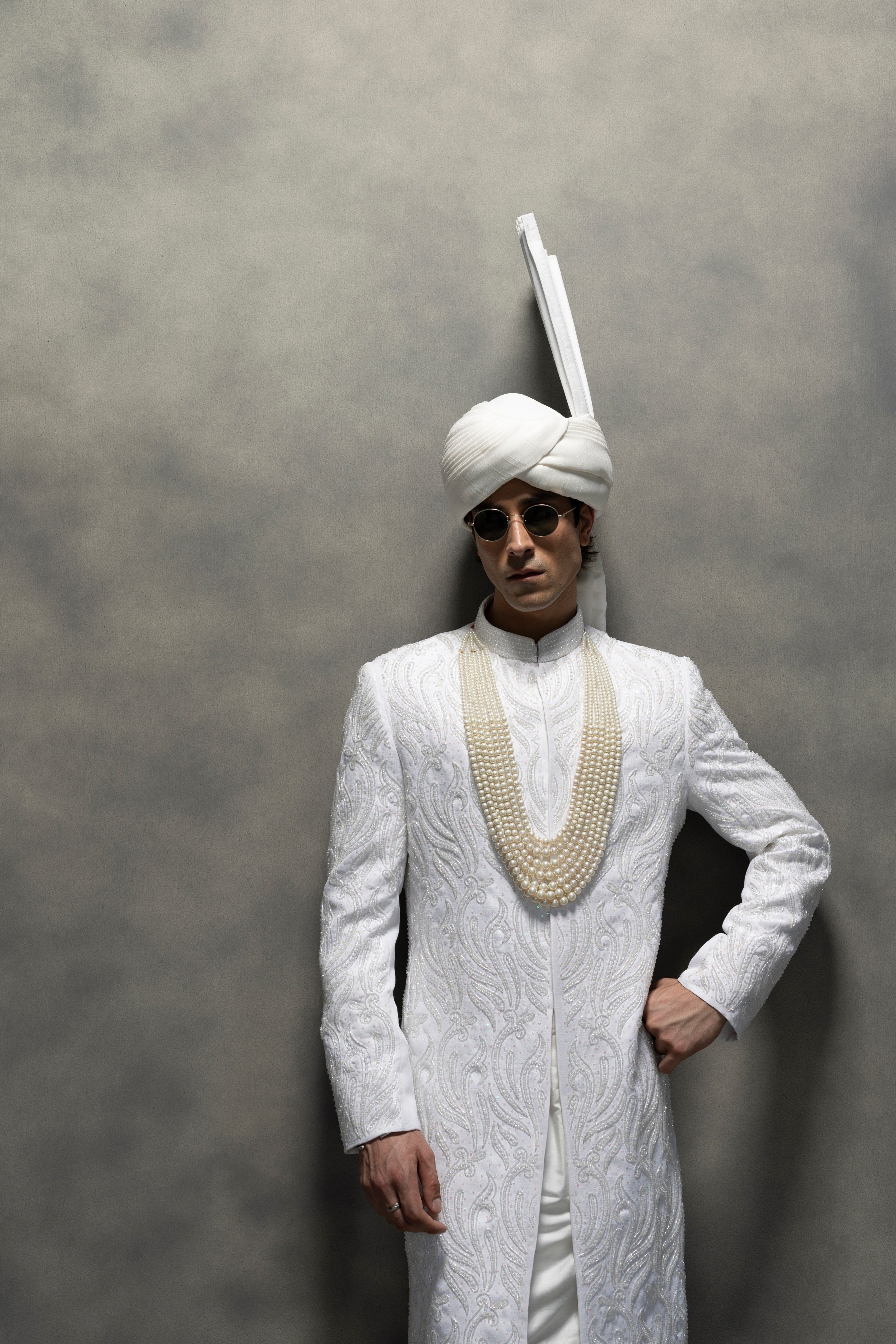 Pure White Heritage Full Handwork Sherwani sherwani Humayun Alamgir