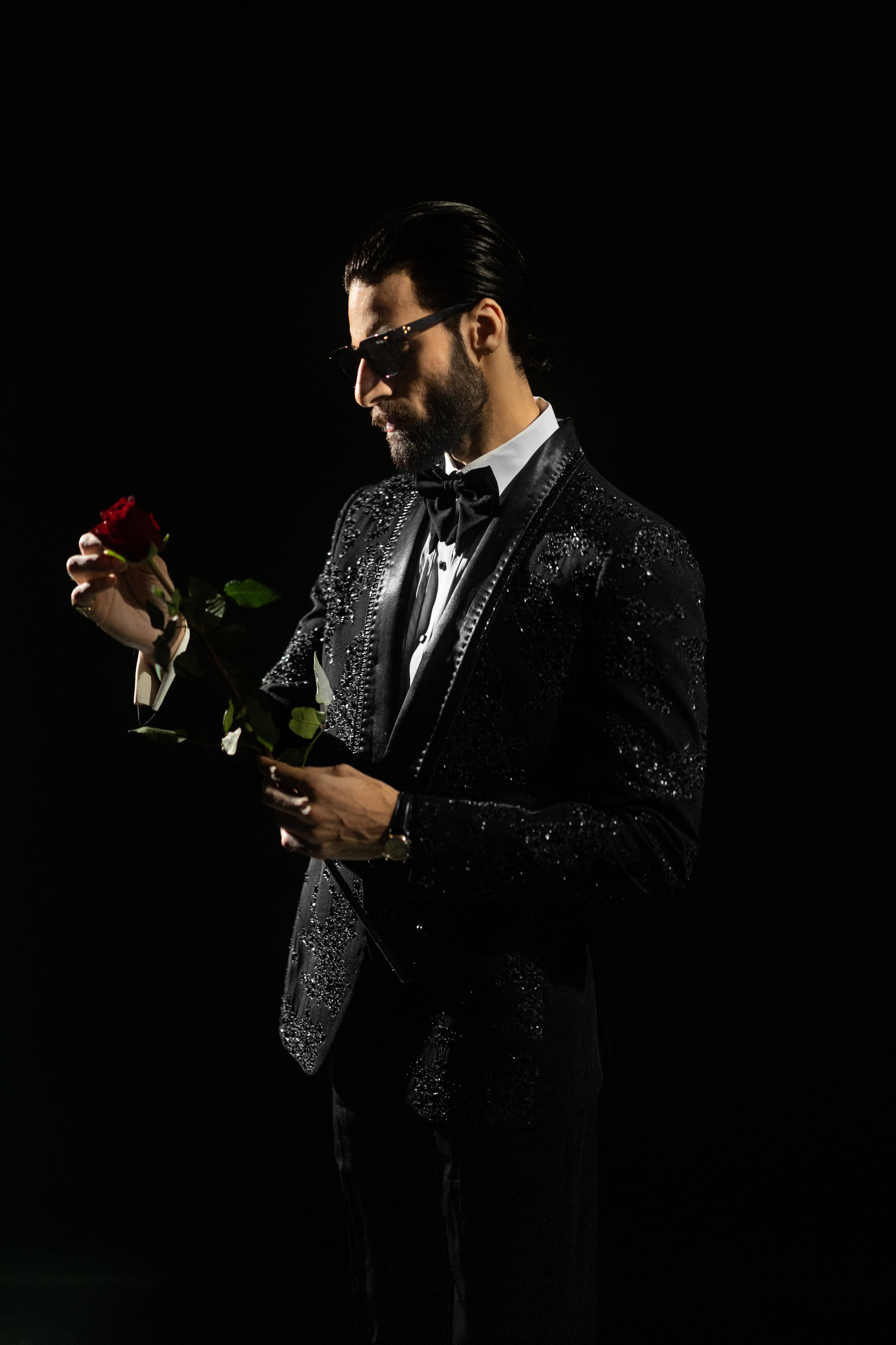 BLACK VELVET TUX RUNWAY humyaunalamgir