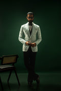 Eshaan – Mint Green Self Majesty Tuxedo Humayunalamgir