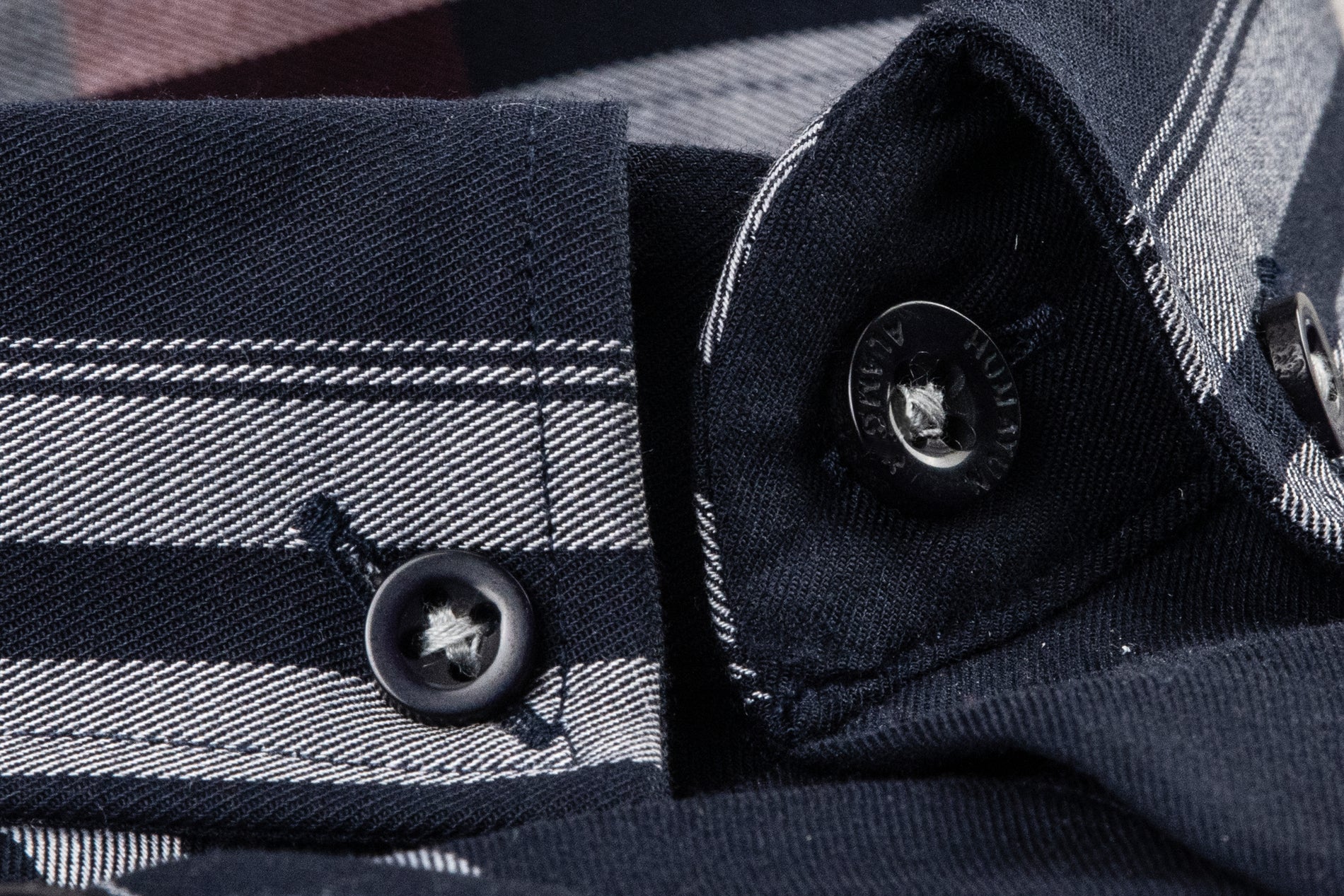 Navy Blue Check Shirt Humayunalamgir