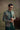 Dark Green Multi Colour Hand Work Front Open Prince Coat humyaunalamgir