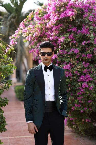 GREEN VELVET TUX