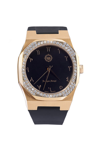 Patron Black & Rose Gold With Cut Zircons humyaunalamgir