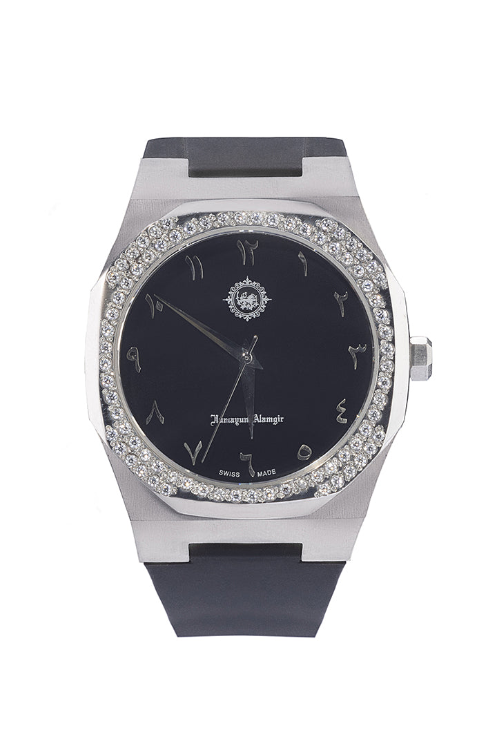 Patron Black & Silver with Cut Zircons humyaunalamgir