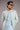 Ice Blue Embossed Prince Coat