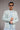 Ice Blue Embossed Prince Coat