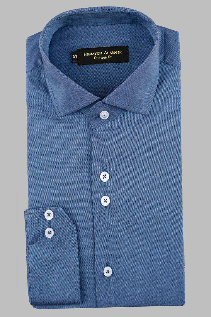 Blue Formal Shirt Semi Formal humyaunalamgir S