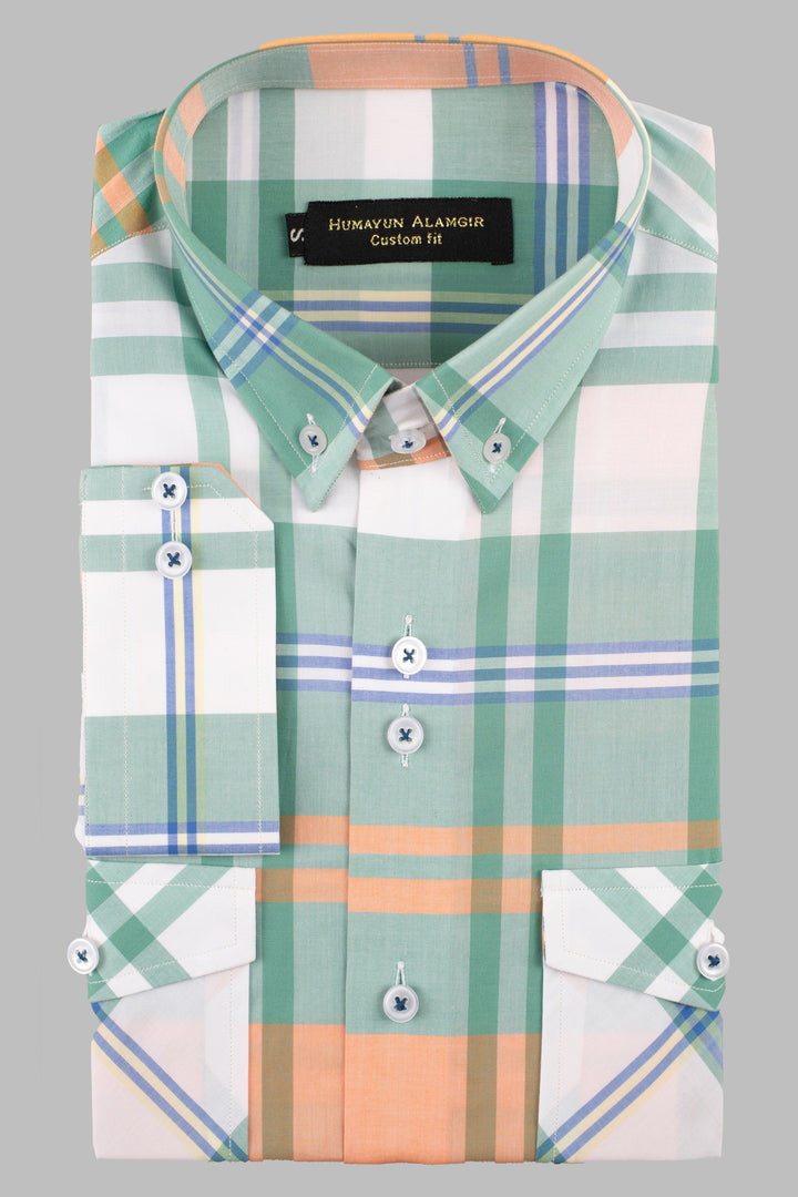 Multi Colour Check Shirt Humayunalamgir S