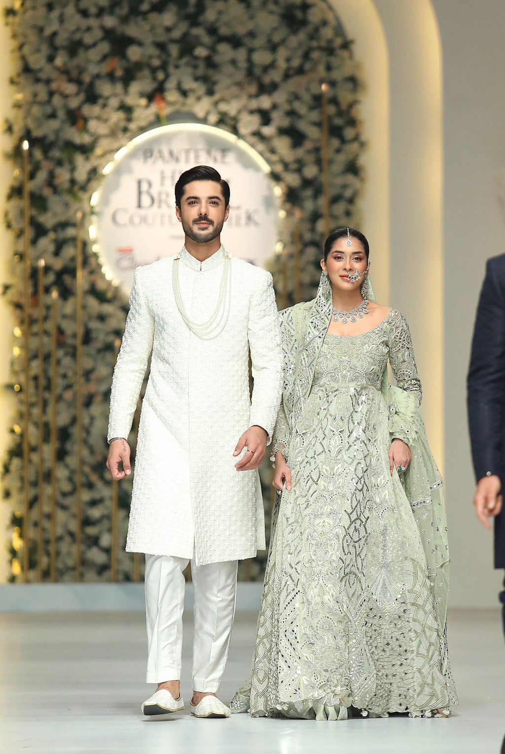 White Embossed Sherwani Humayunalamgir