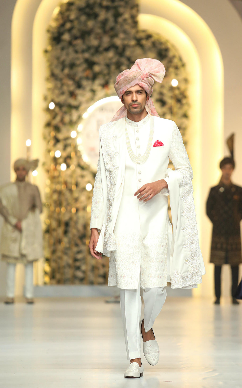 Raw Silk embroidered sherwani Humayunalamgir