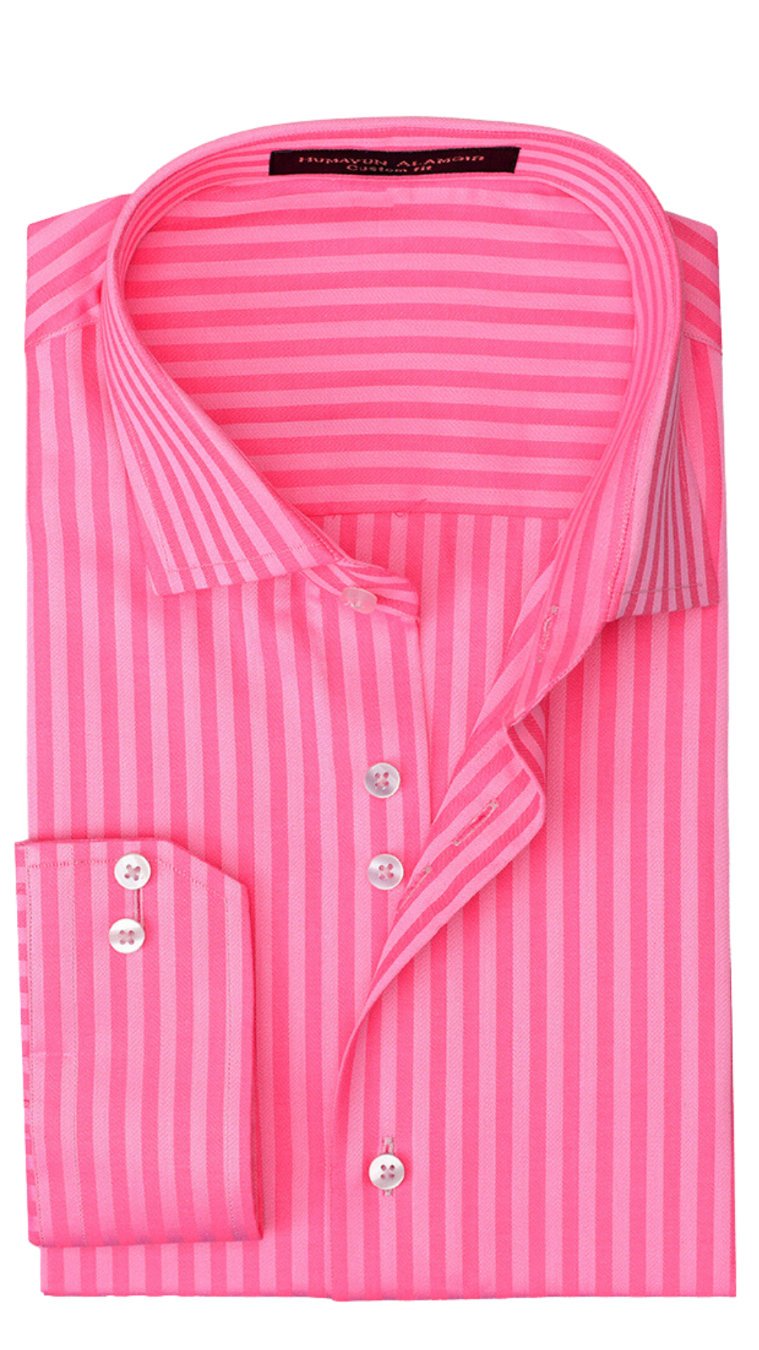 Pink Stripped Shirt Semi Formal humyaunalamgir