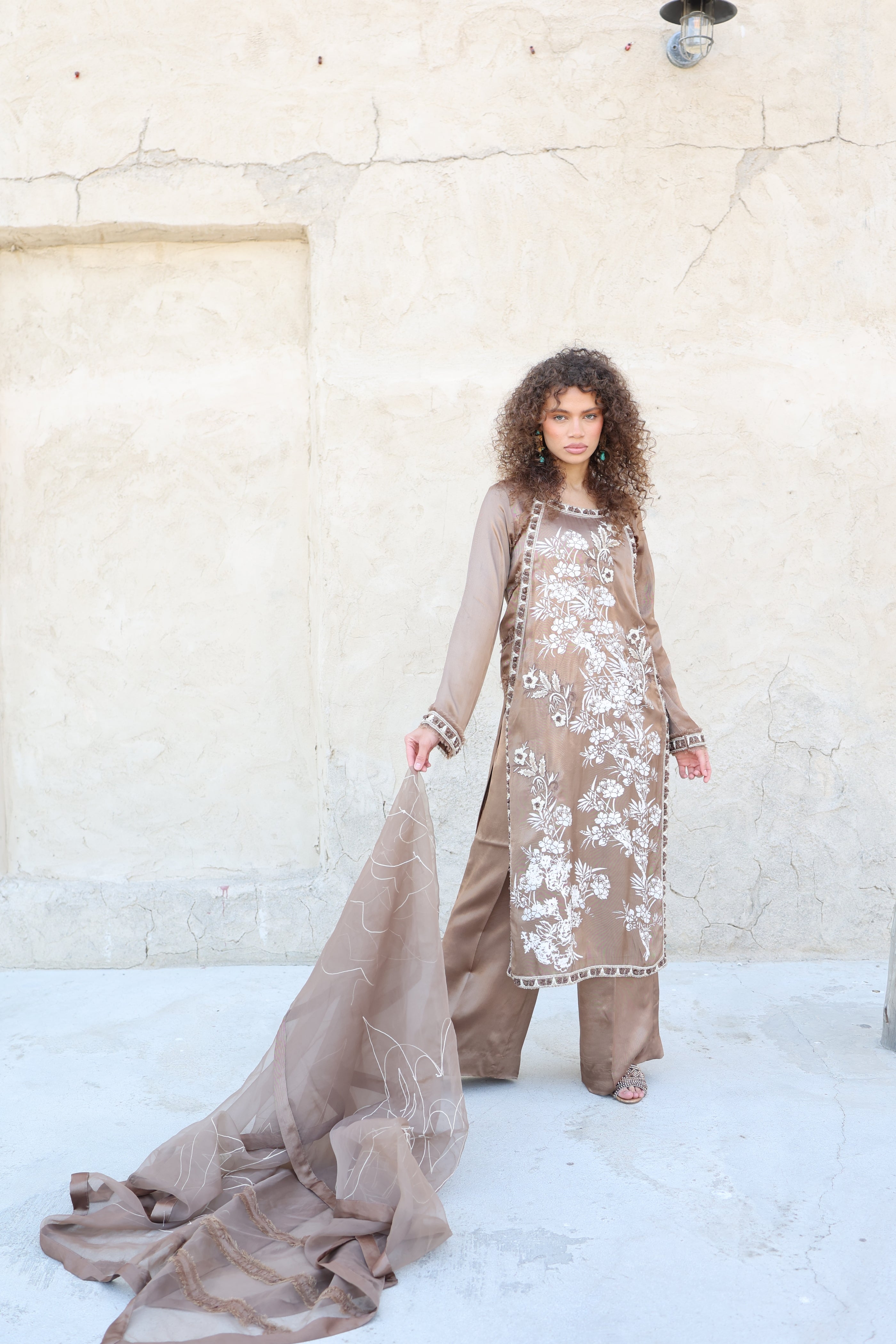 Mia Brown Clothing humyaunalamgir XS Three Piece