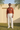 Lion Cub Embroidery Rust Linen Shirt Humayun Alamgir