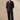 Black Linen Cord Set - H Logo Humayun Alamgir
