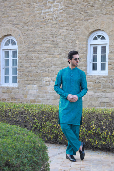 SHAHKAAR TEAL GREEN