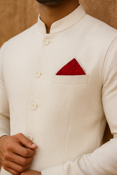 WHITE PLAIN WAISTCOAT Waist Coats Humayun Alamgir