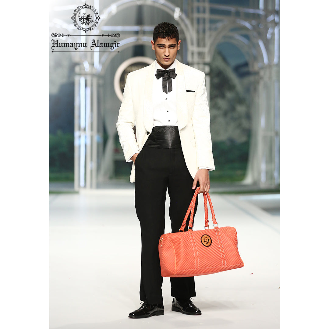 COW LEATHER WITH DOT PRINT Bag humyaunalamgir