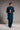 Midnight Blue Embellished Prince Coat