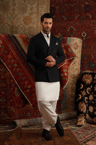 WHITE EGYPTIAN COTTON SHALWAR KAMEEZ Humayunalamgir