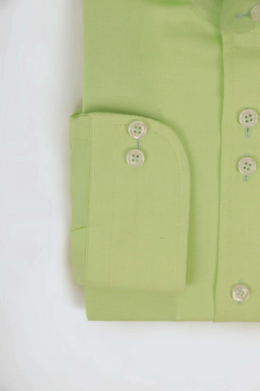PISTACHIO GREEN LINEN SHIRT Humayunalamgir