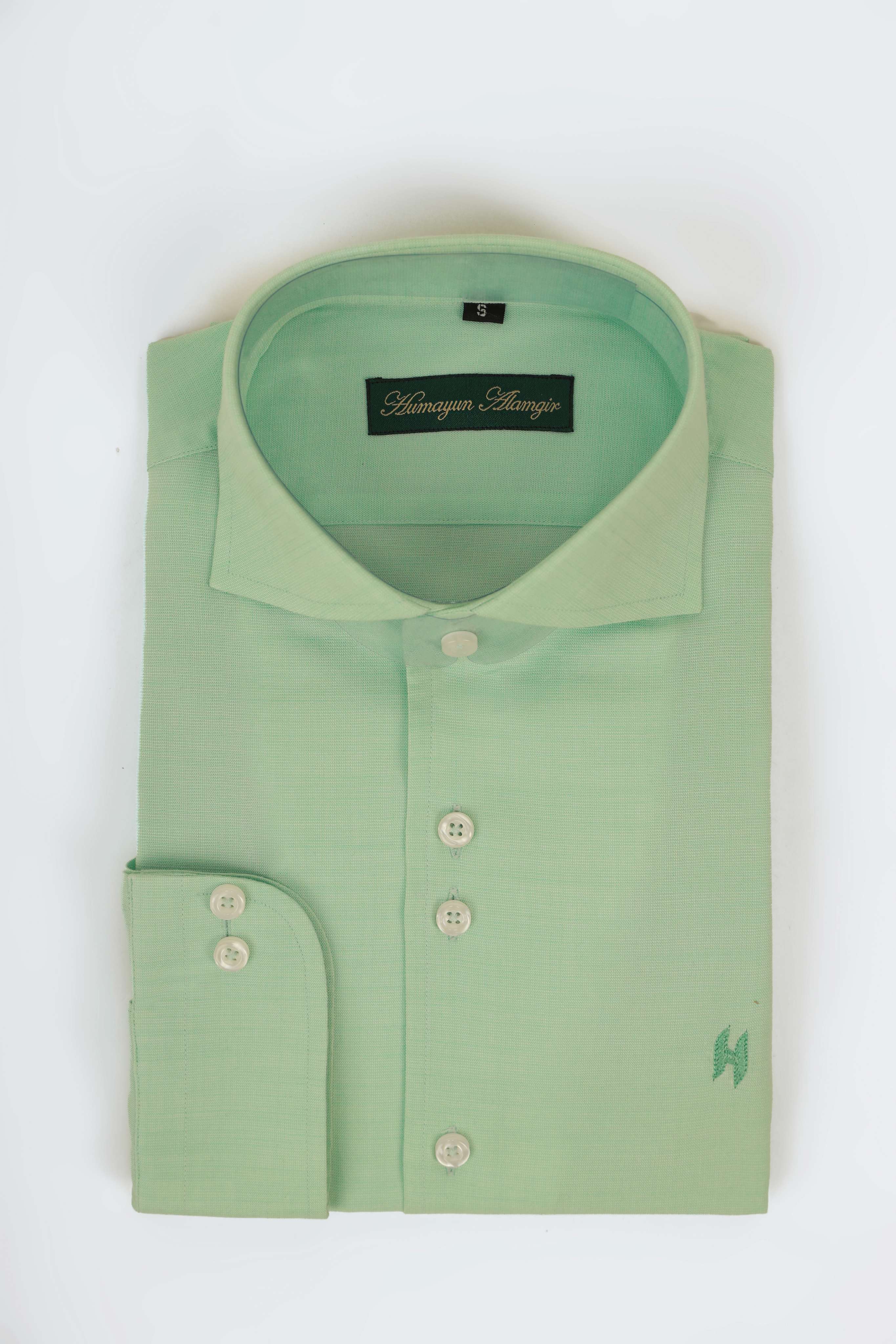 PEACH LINEN SHIRT Humayunalamgir