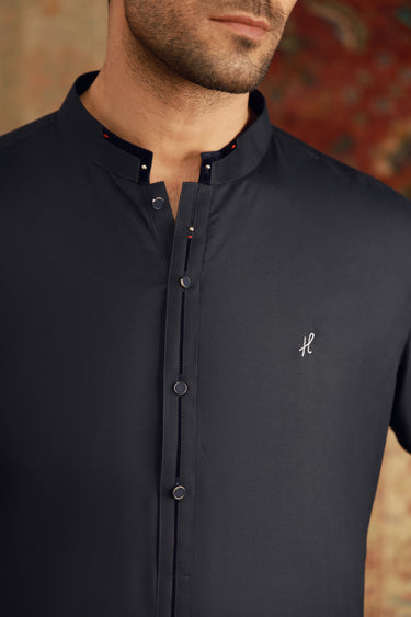 NAVY BLUE BOSKY SHALWAR KAMEEZ Humayunalamgir