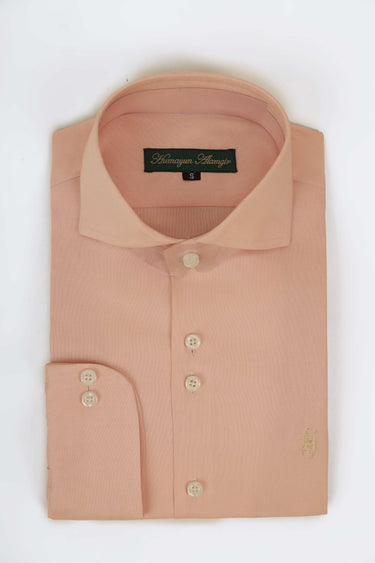 PEACH LINEN SHIRT Humayunalamgir