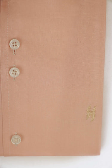 PEACH LINEN SHIRT Humayunalamgir