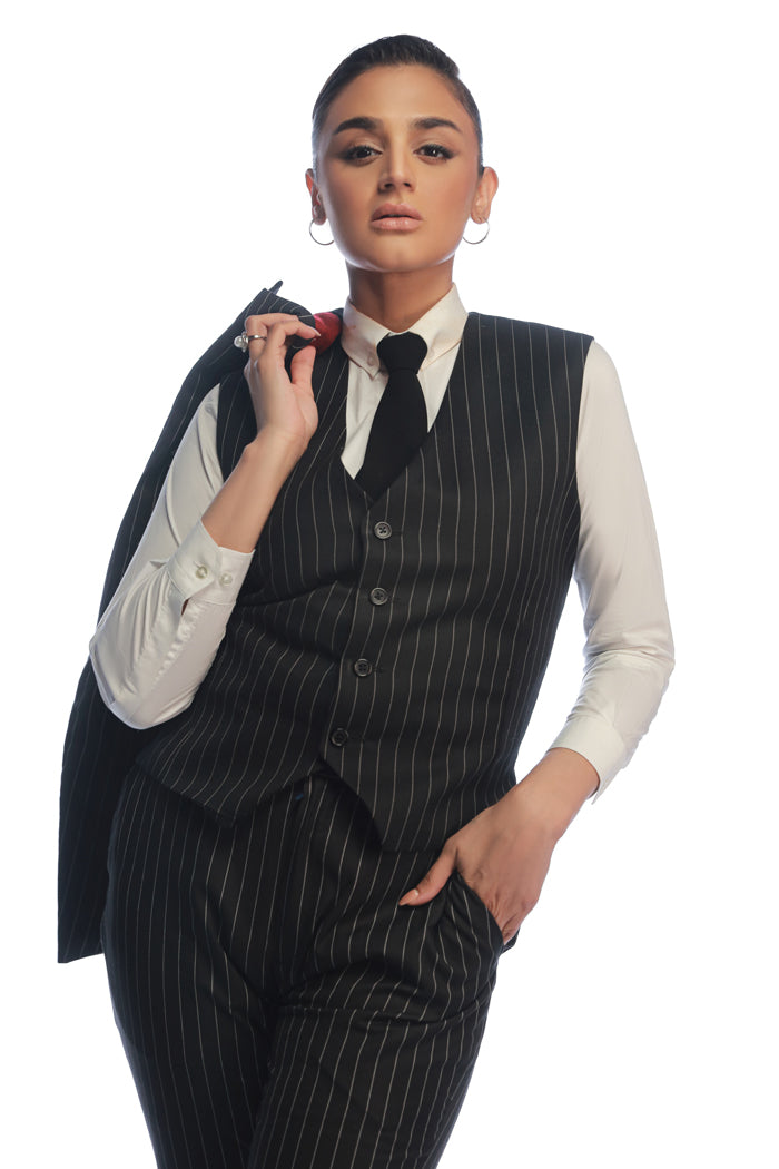 HER STRIPES SUIT Clothing humyaunalamgir