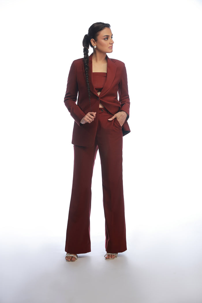 HER RED SUIT Clothing humyaunalamgir