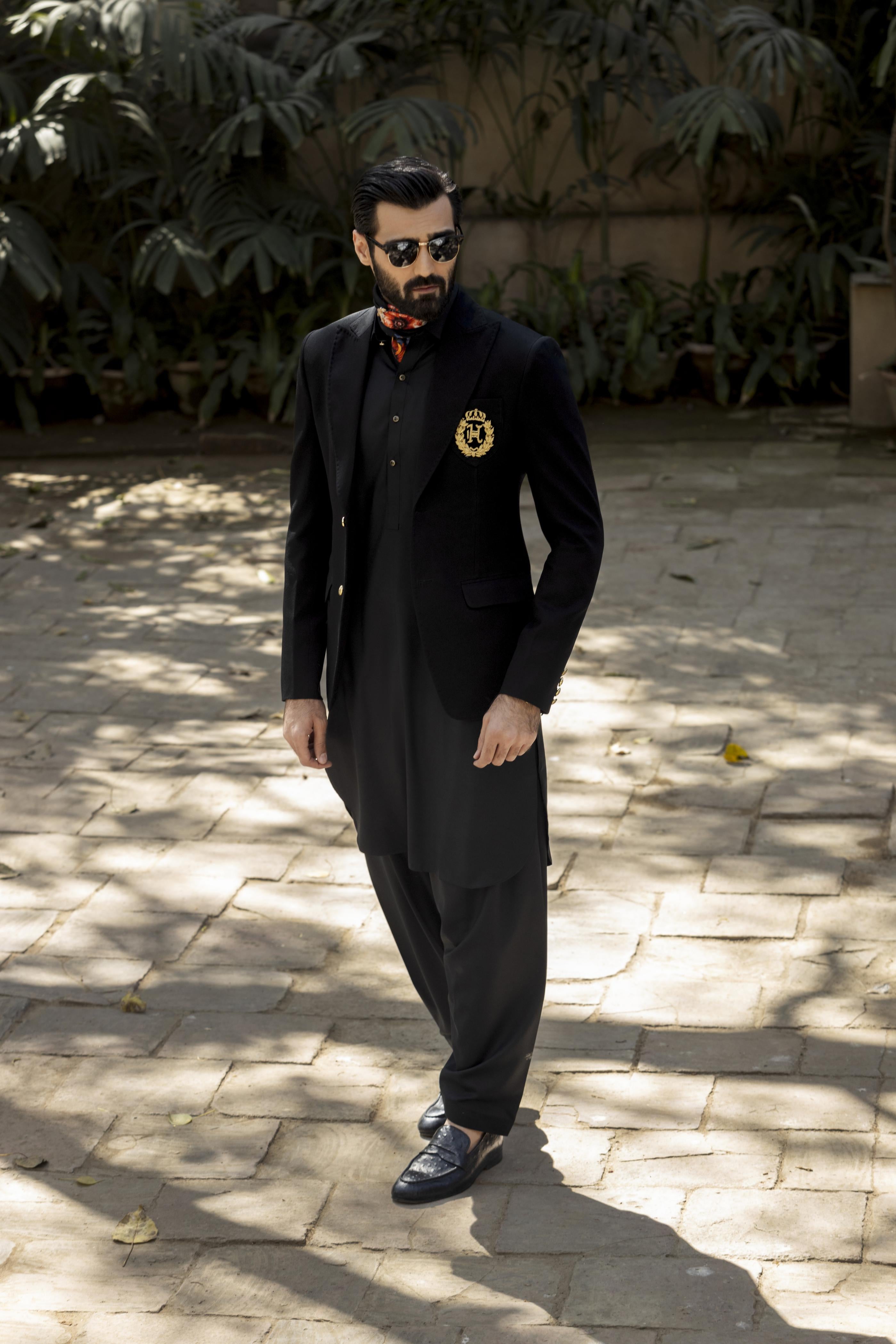 Black Blazer Jacket Humayun Alamgir