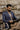 Navy Blue Check Blazer Humayun Alamgir