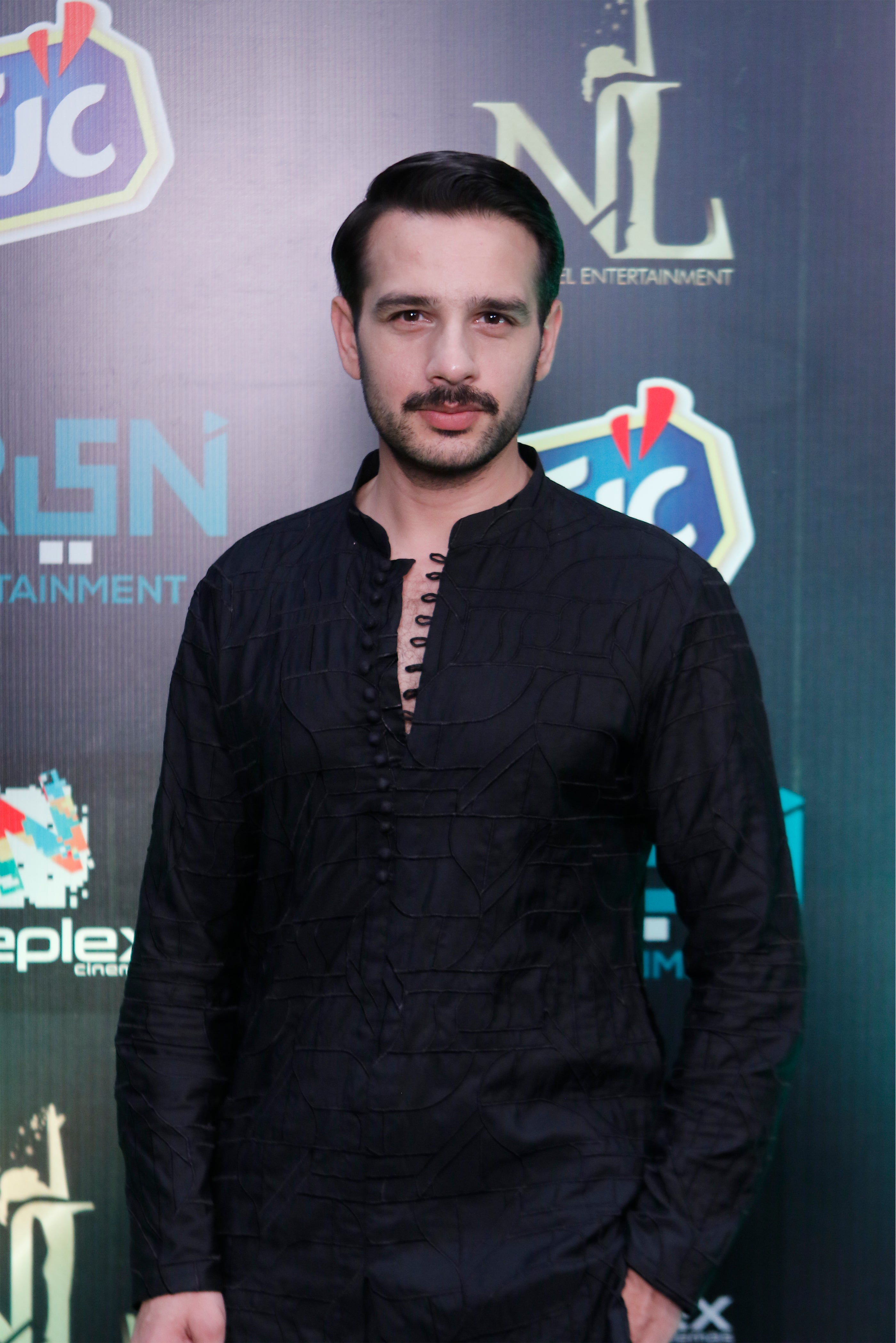 "DAMASK" BLACK KURTA PAJAMA Humayun Alamgir