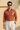 Lion Cub Embroidery Rust Linen Shirt Humayun Alamgir
