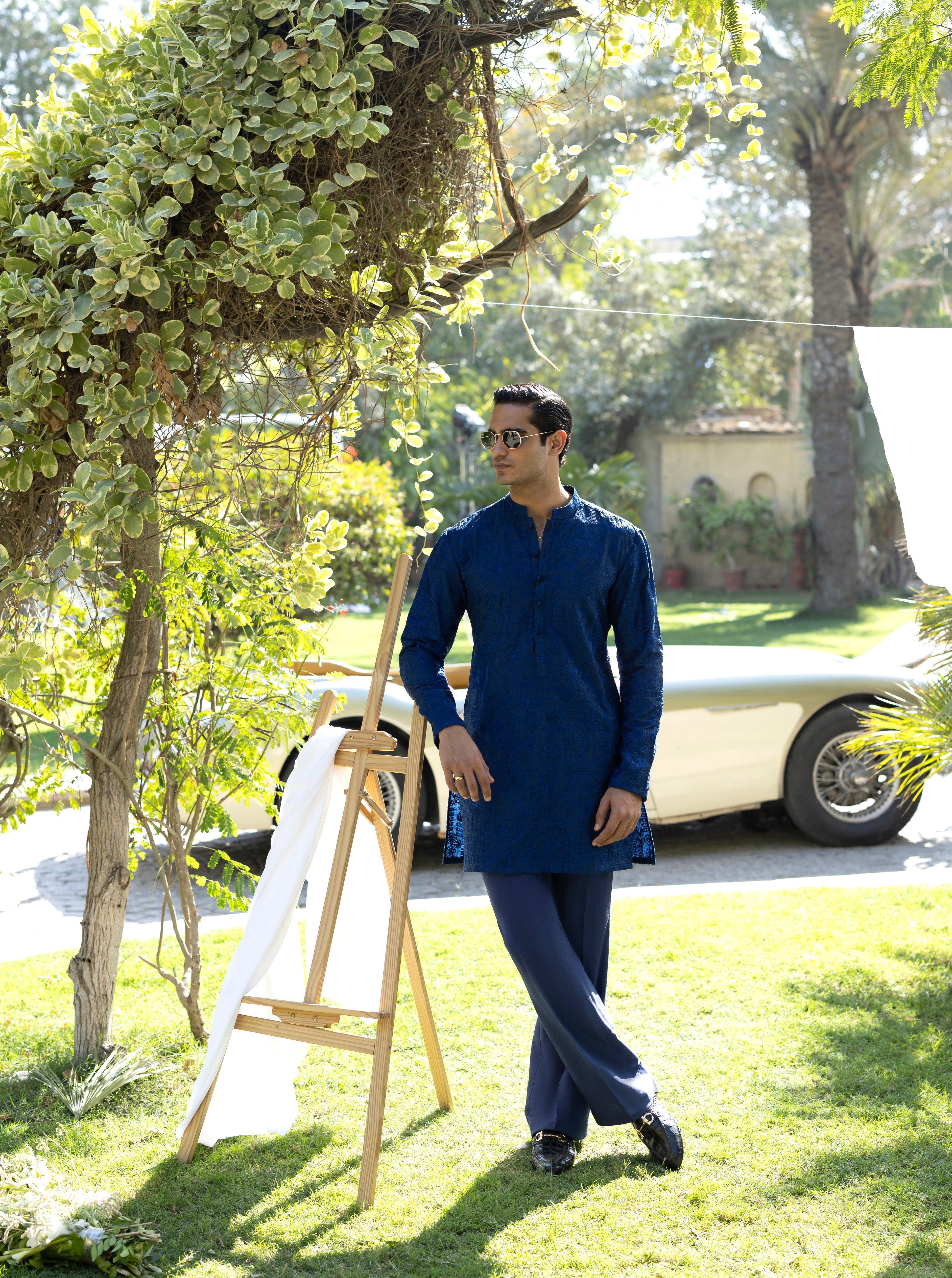 Electric Blue Deewan Kurta pajama