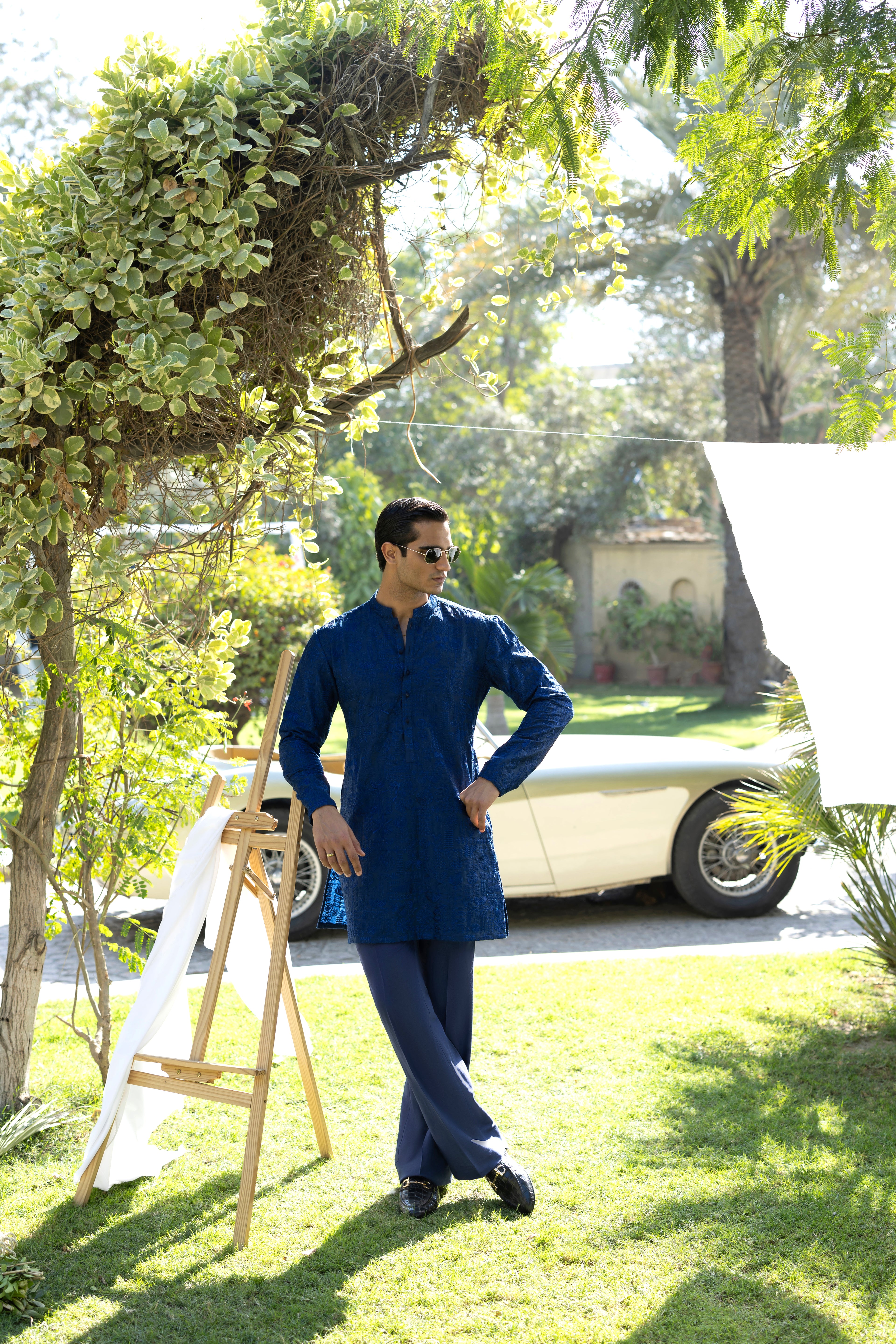 Electric Blue Deewan Kurta pajama