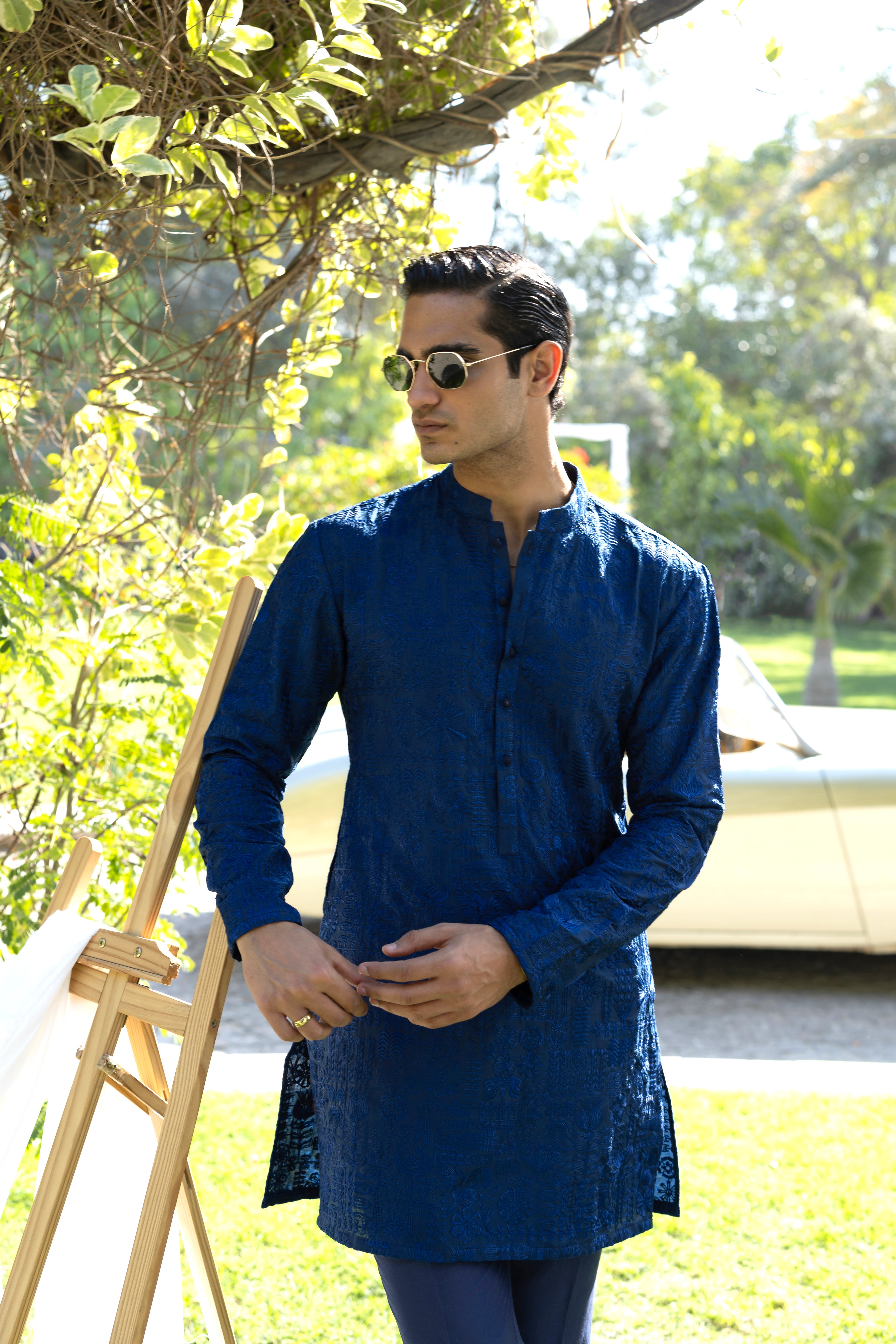 Electric Blue Deewan Kurta pajama