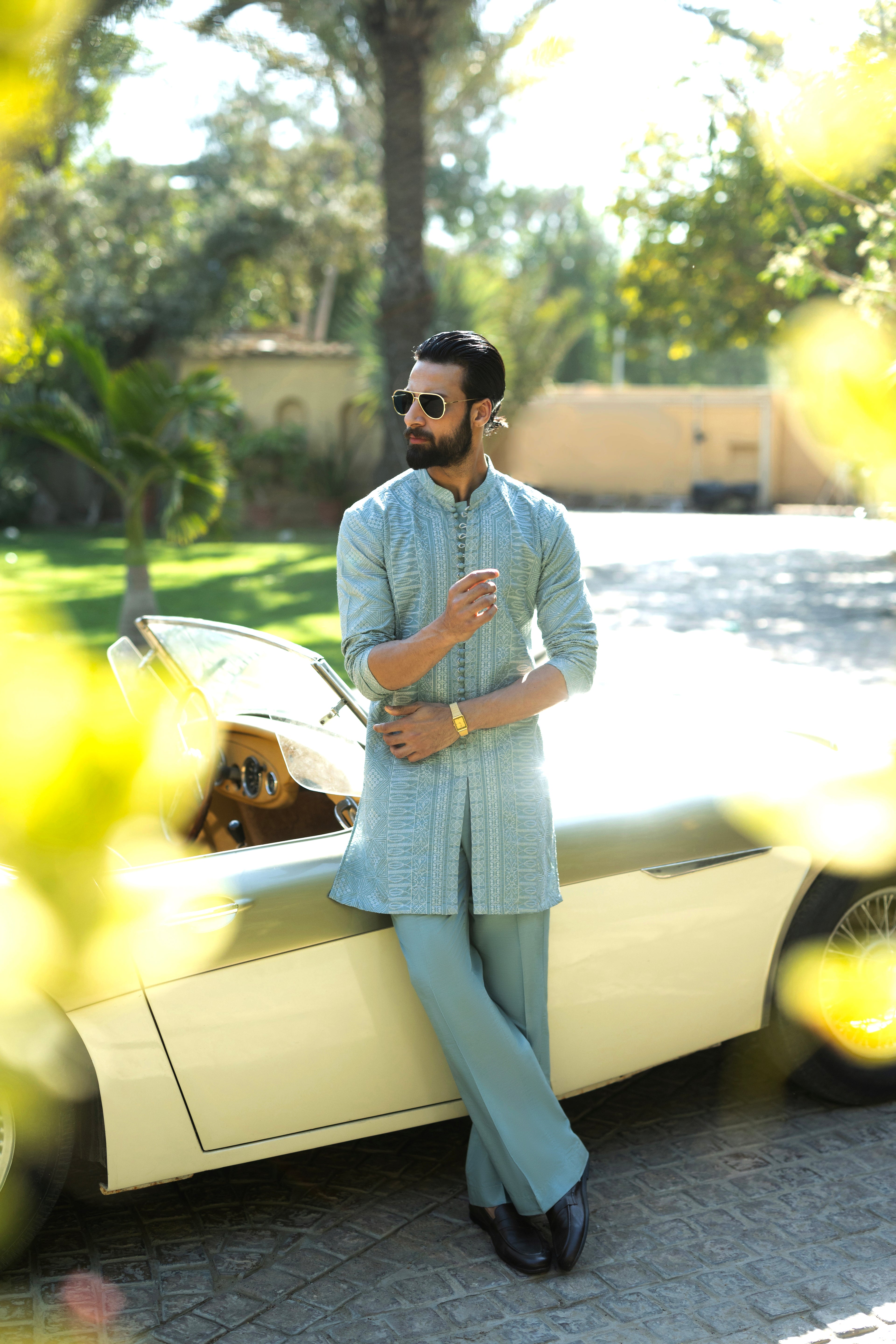 Mint Blue Deewan Kurta Pajama