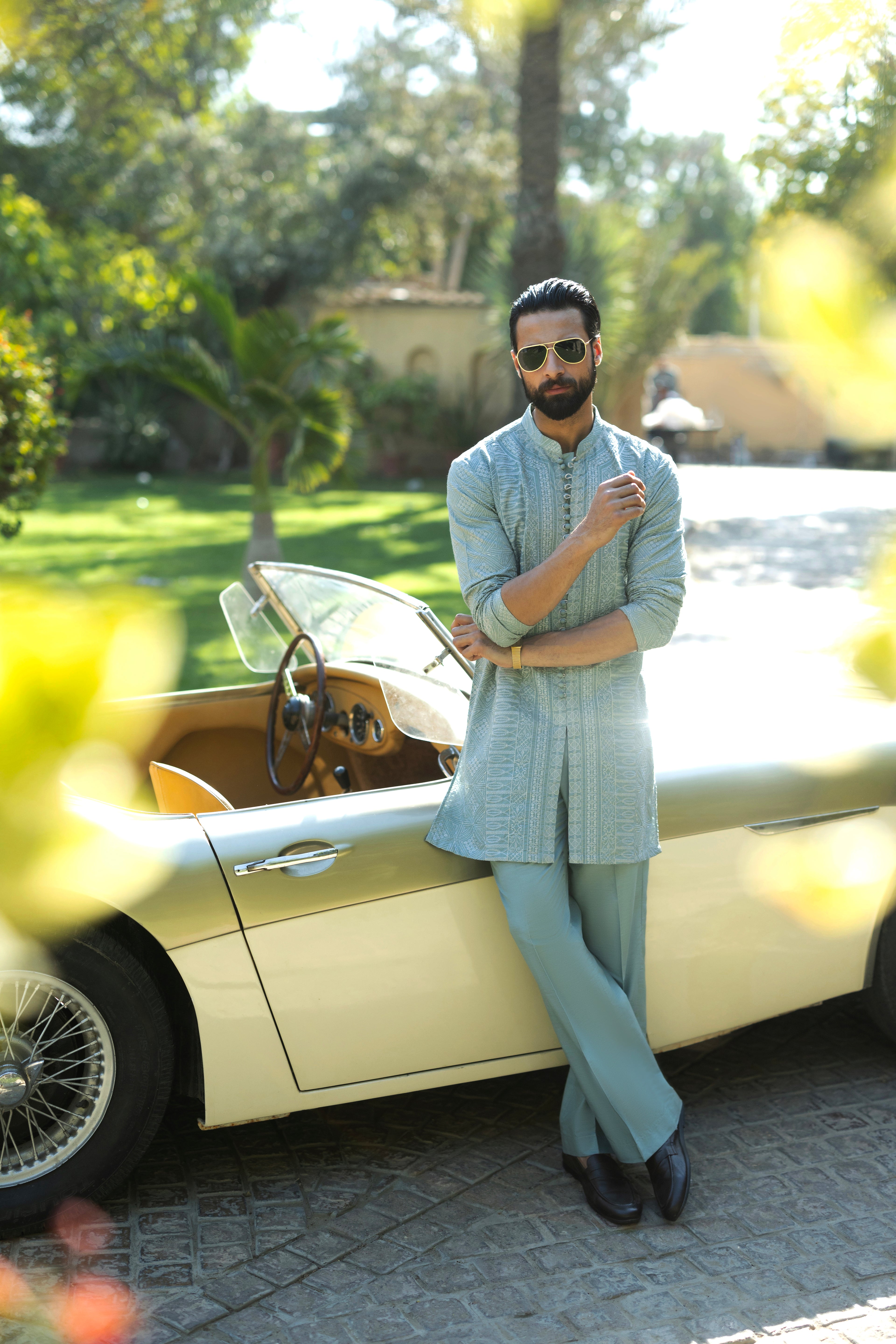 Mint Blue Deewan Kurta Pajama