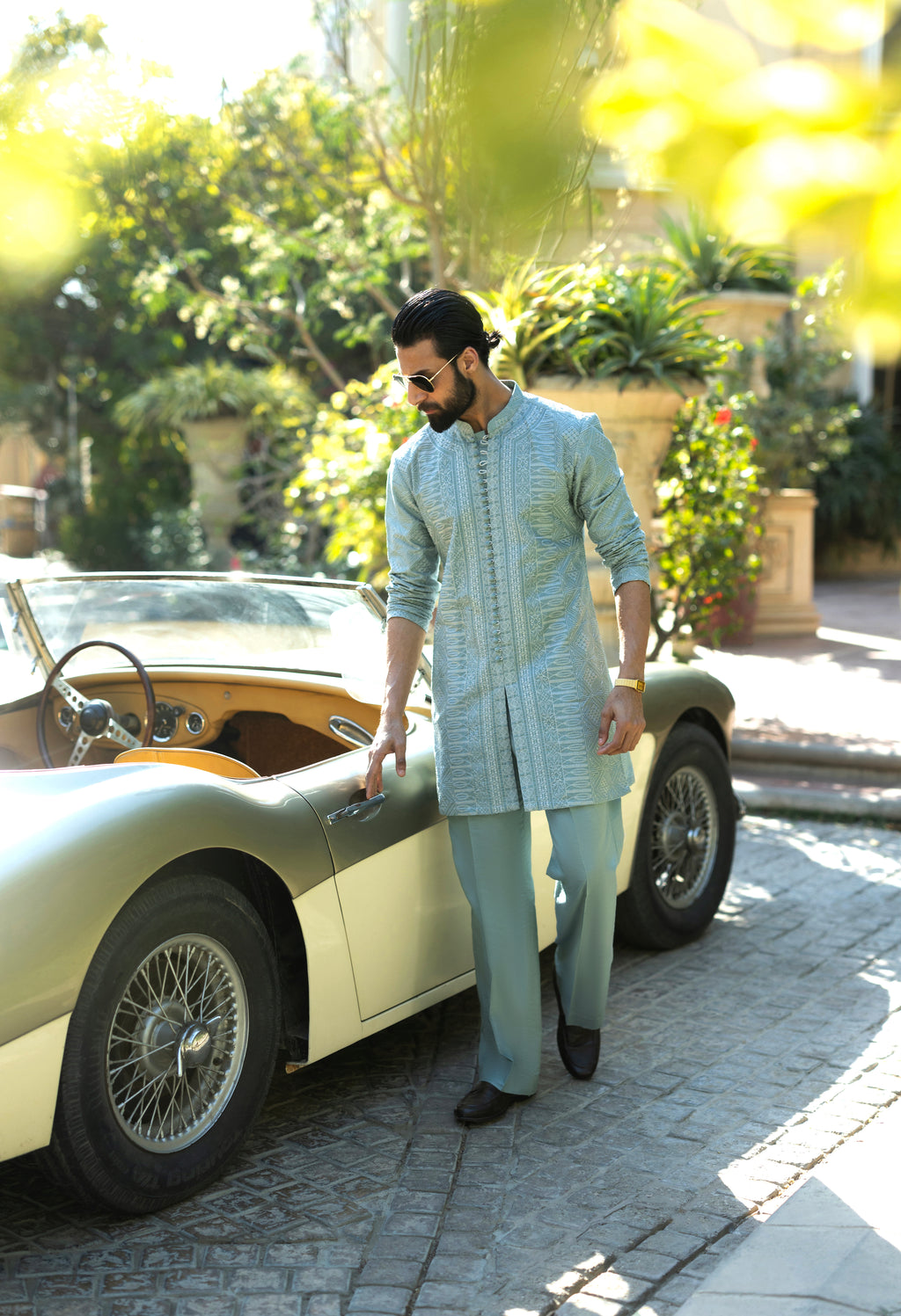 Mint Blue Deewan Kurta Pajama