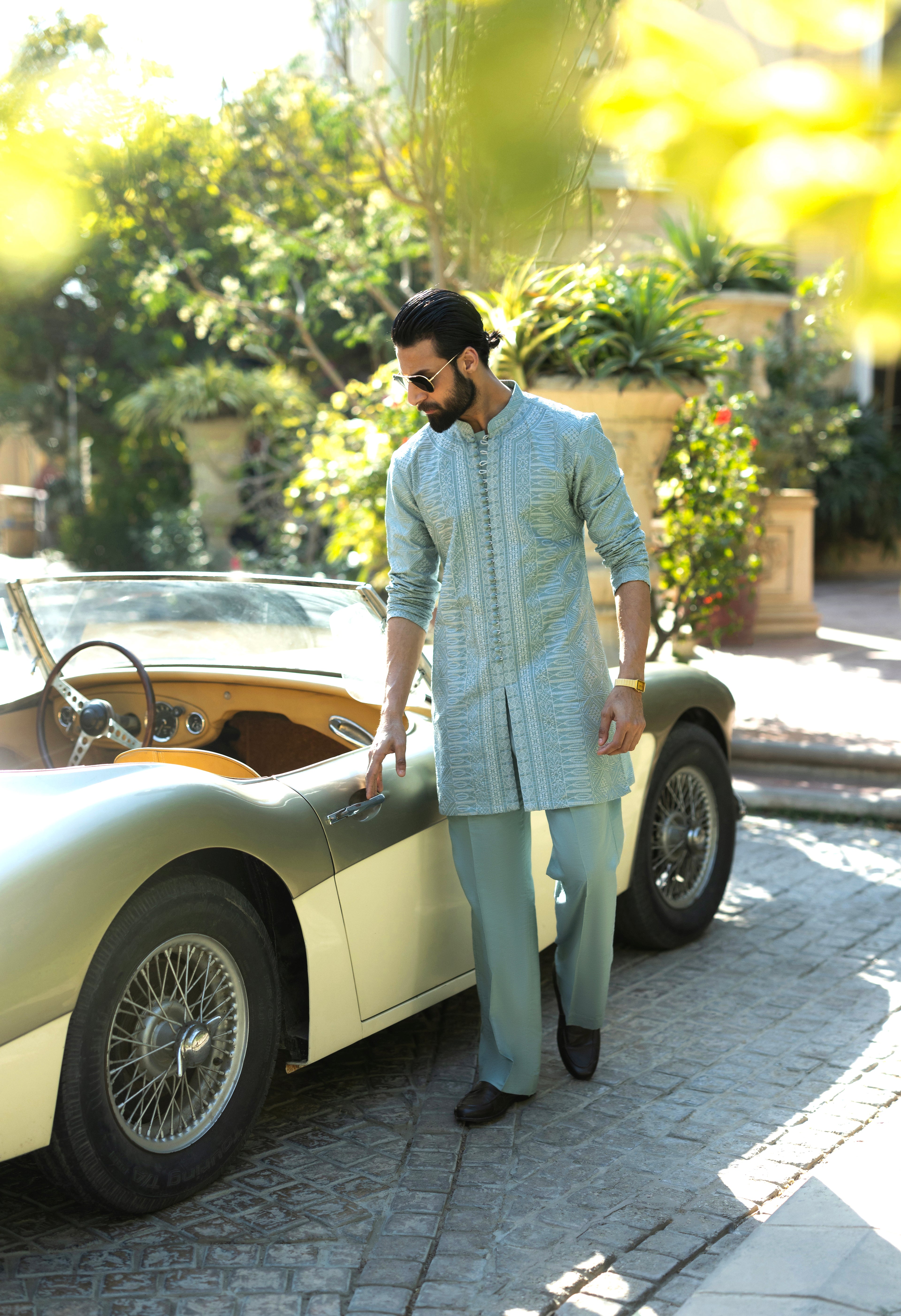 Mint Blue Deewan Kurta Pajama