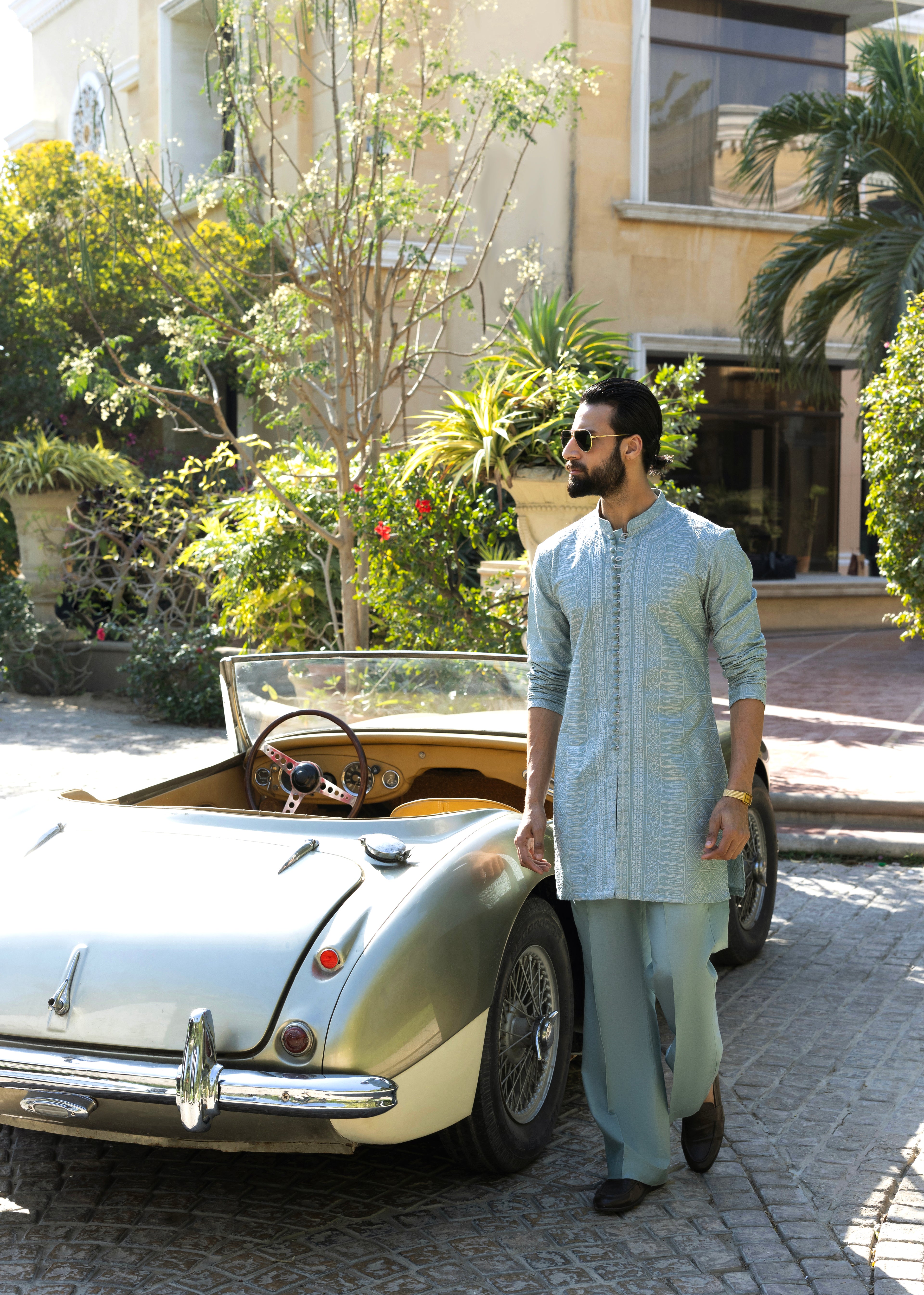 Mint Blue Deewan Kurta Pajama