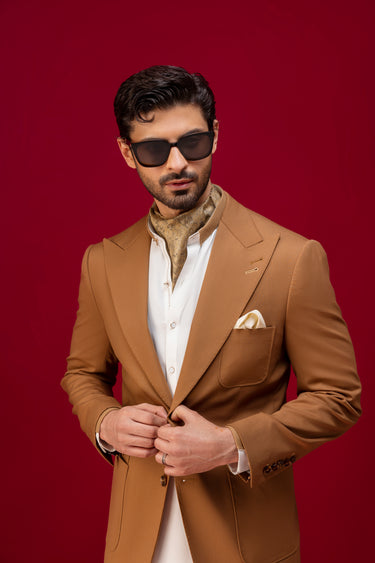 OFF WHITE WASH N WEAR SHALWAR KAMEEZ Humayunalamgir