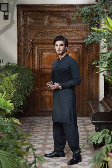 BLACK EGYPTION COTTON SHALWAR KAMEEZ Humayunalamgir