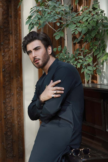 BLACK EGYPTION COTTON SHALWAR KAMEEZ Humayunalamgir