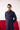 Navy Blue Linen Shalwar Kameez Clothing Humayunalamgir