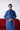 Denim Blue Linen Kurta Pajama Clothing Humayunalamgir