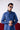 Denim Blue Linen Kurta Pajama Clothing Humayunalamgir