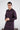 Purple & Black Muhazzab Kurta pajama Clothing Humayunalamgir